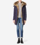 Cole Haan Womens Hooded Assymetrical Down Coat