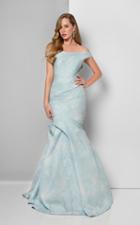 Terani Couture - Fabulous Off Shoulder Ruched Mermaid Gown 1711e3169