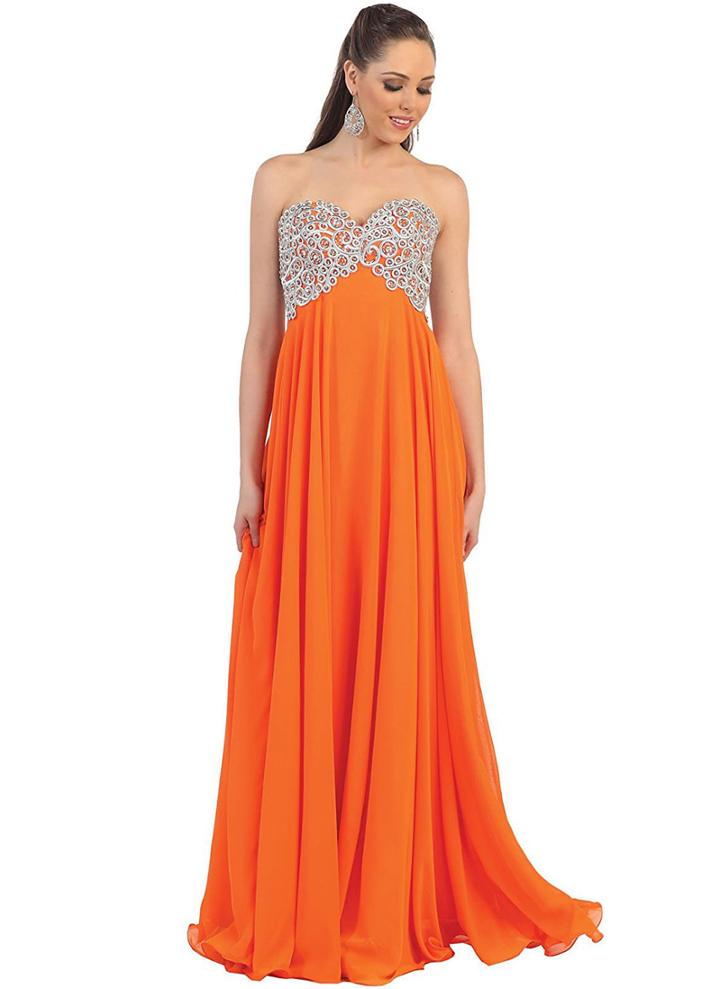 May Queen - Metallic Ornate Lace Up A-line Gown