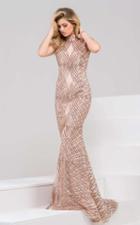 Jovani - 47962 Fully Sequined Open Back Evening Dress