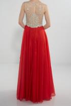 Alyce Paris Prom - 6342 Beaded Illusion Layered Chiffon Dress