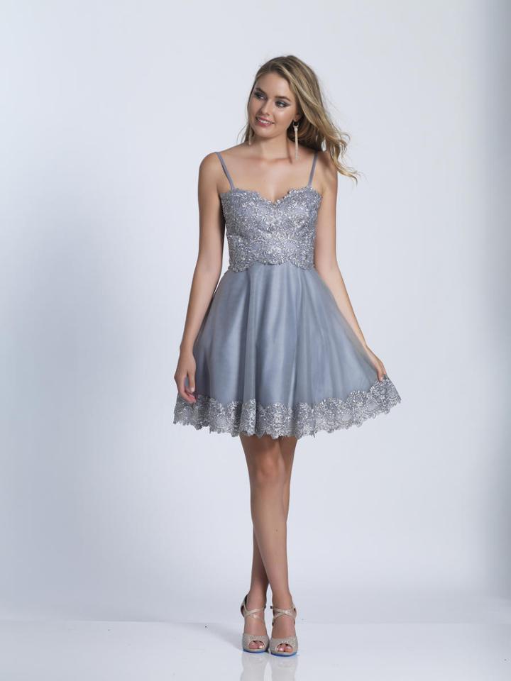 Dave & Johnny - 3393 Embellished Sweetheart A-line Dress