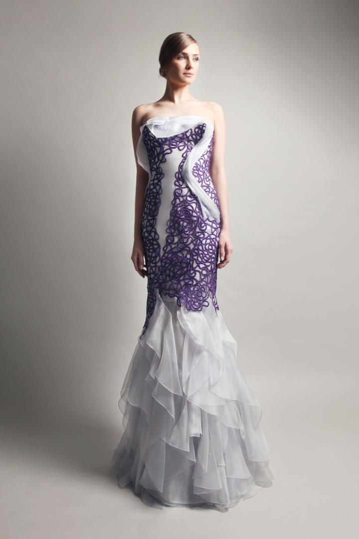 Beside Couture By Gemy - Cpf13 3695 Embellished Ruffled Mermaid Dress