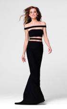 Tarik Ediz - Off The Shoulder Sheath Dress 50009