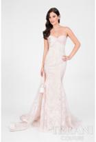 Terani Prom - Strapless Pleated Sweetheart Mermaid Evening Gown 1711p2389
