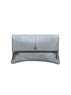 Mofe Handbags - Esoteric Foldover Clutch Pewter/gunmetal / Genuine Leather
