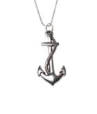 Femme Metale Jewelry - Long Anchor Pendant Necklace
