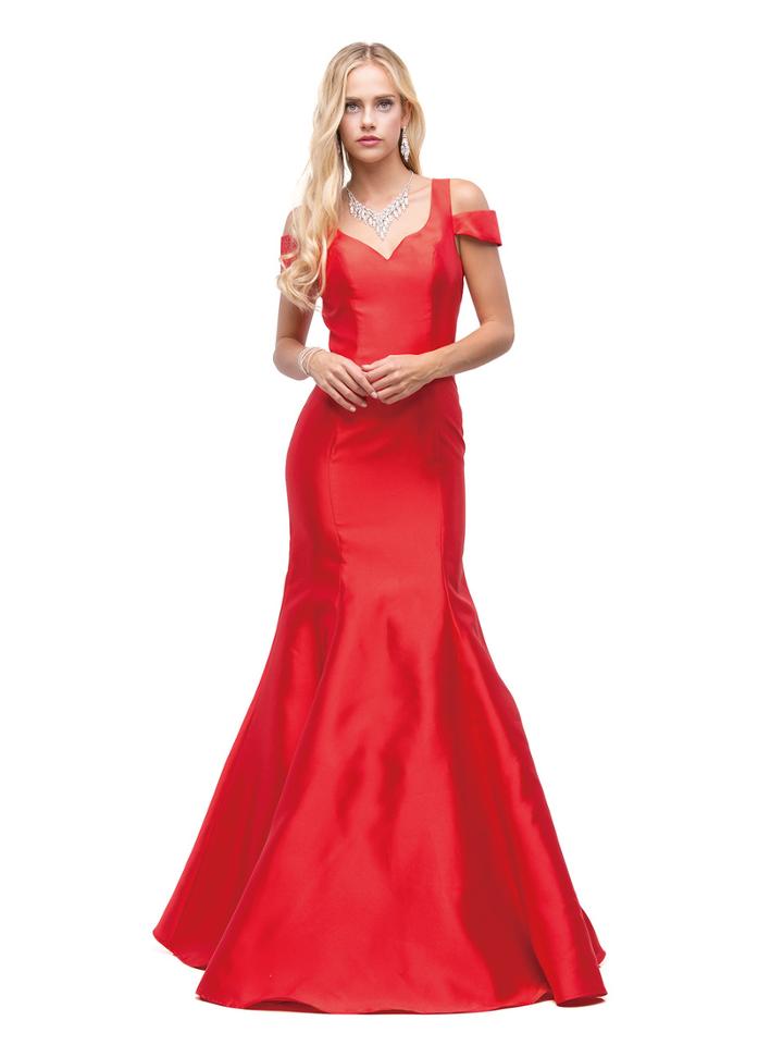 Dancing Queen - 9928 Cutaway Shoulder Trumpet Gown