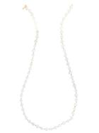 Tresor Collection - Rainbow Moontone Long Station Necklace In 18k Yellow Gold