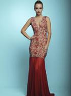 Baccio Couture - Molly Painted Long Dress