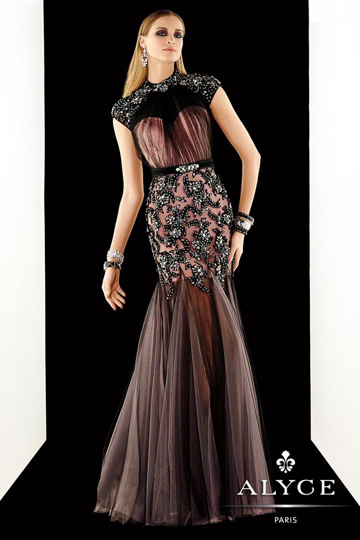 Alyce Paris Claudine - 2367 Dress In Black Pink