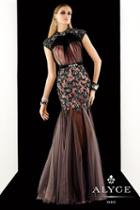 Alyce Paris Claudine - 2367 Dress In Black Pink