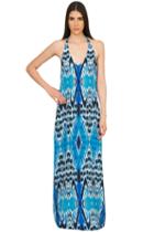 Caffe Swimwear - Halter Maxi Dress In Blue