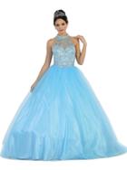 May Queen - Exquisite High Illusion Organza Ball Gown Lk82