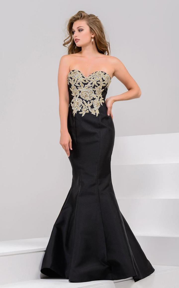 Jovani - 31885 Embroidered Sweetheart Mermaid Dress