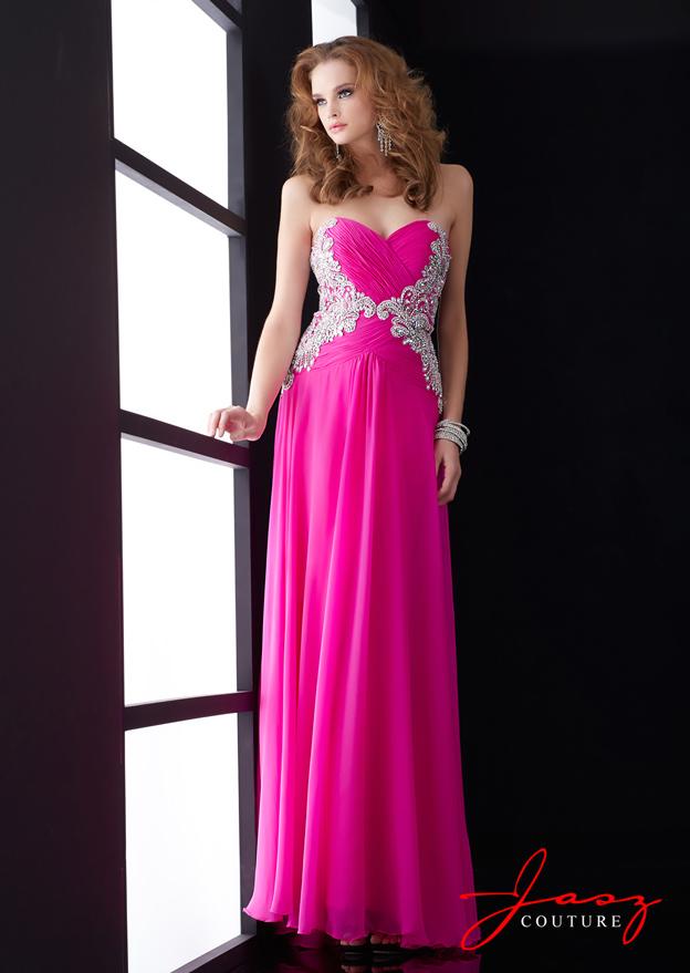 Jasz Couture - 5011 Dress In Fuschia