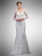 Dancing Queen - 16 Embellished Lace Illusion Bateau Sheath Gown