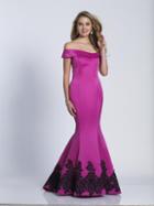 Dave & Johnny - A6149 Off Shoulder Mermaid Dress