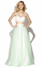 Jolene Collection - 16047- Dress In Off White Mint