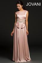 Jovani - Sleeveless A-line Silhouette Evening Gown In Jewel Neckline 94247