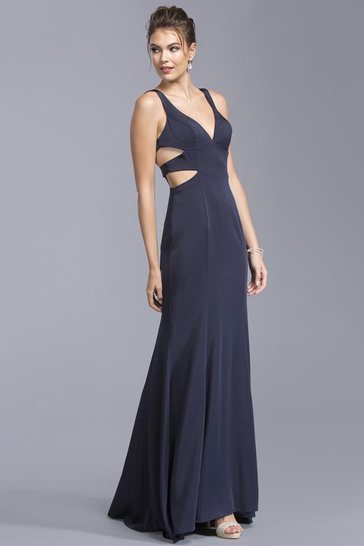 Aspeed - L1999 Sleeveless V-neck Cutout Prom Dress