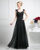 Cinderella Divine - Sequined Floral Lace A-line Dress