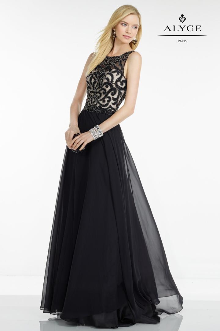 Alyce Paris Black Label - 5762 Dress In Black Almond