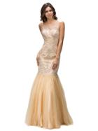 Dancing Queen - Elegant Beaded Sleeveless Dress 9071