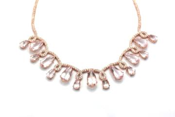 Tresor Collection - Moraganite And Diamond Necklace In 18kt Rose Gold