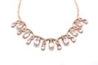 Tresor Collection - Moraganite And Diamond Necklace In 18kt Rose Gold
