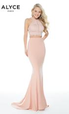 Alyce Paris - 60248 Two Piece Fitted High Halter Mermaid Gown