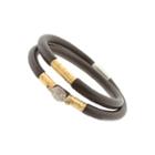 Mabel Chong - Chocolate Double Leather Bracelet