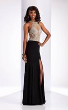 Clarisse - 3184 Crystal Crusted Halter Gown
