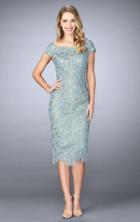 La Femme - 23552 Bedazzled Lace Cocktail Dress