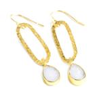 Nina Nguyen Jewelry - Legend White Druzy Vermeil Earrings