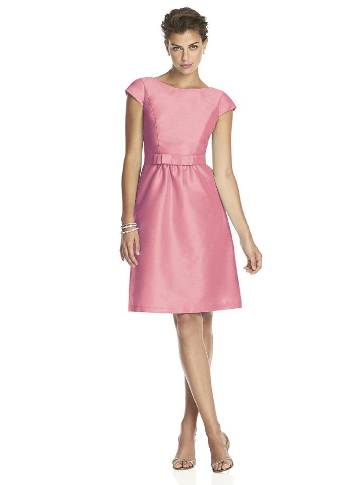 Alfred Sung - D568 Bridesmaid Dress In Pearl Pink