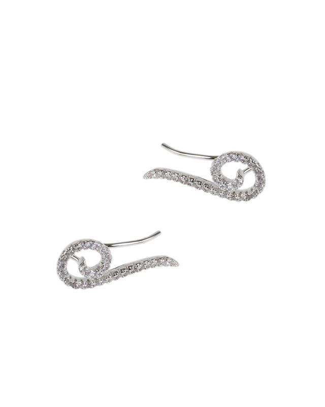 Cz By Kenneth Jay Lane - Pave Swirl Ear Crawler