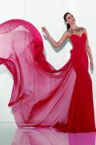 Tarik Ediz - Illusion Bateau Neck Sheath Gown 92832