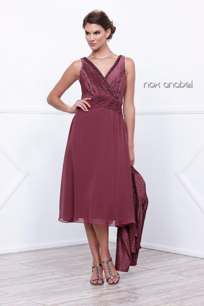 Nox Anabel - Tea Length Dress With Jacket 5142