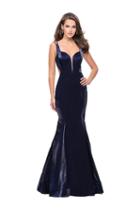 La Femme - 25813 Strappy Deep V-neck Mermaid Dress