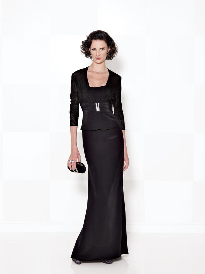Cameron Blake By Mon Cheri - 114656w Two Piece Dress In Black