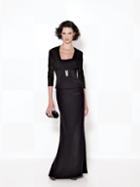 Cameron Blake By Mon Cheri - 114656w Two Piece Dress In Black