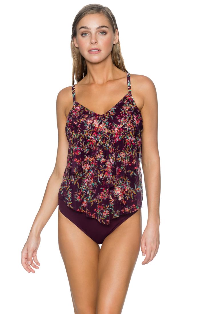 Sunsets Swimwear - Ava Tiered Tankini Top 72rovi