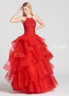 Ellie Wilde - Ew118169 Lace High Halter Two-piece Ballgown