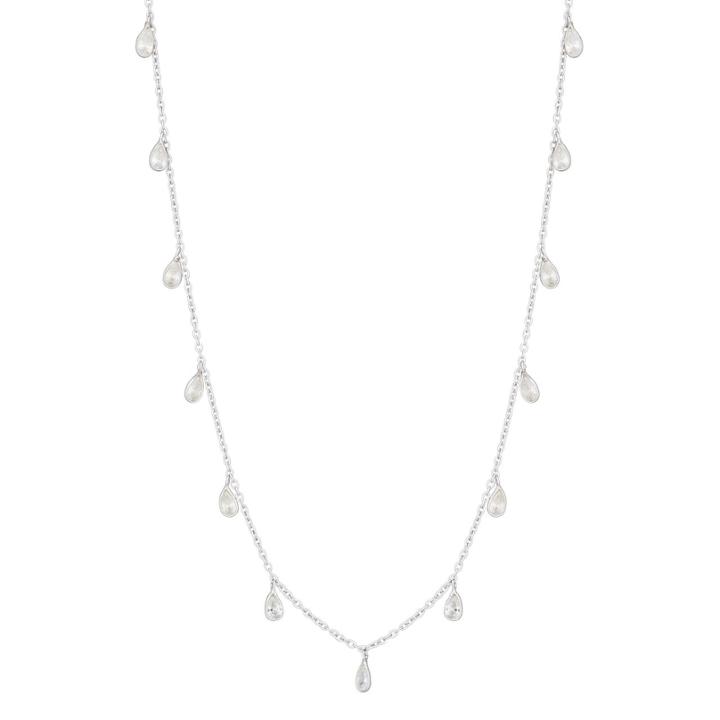 Ashley Schenkein Jewelry - Bridal Sterling Silver Marquis Cz Short Necklace