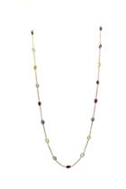 Tresor Collection - Multicolor Stone Necklace In 18k Yellow Gold F6pcb1624