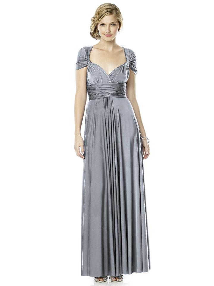 Dessy Collection - Mj-twist2 Dress In Platinum