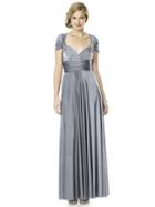 Dessy Collection - Mj-twist2 Dress In Platinum