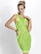 Baccio Couture - Pinar - 3264 Mesh Painted Short Dress