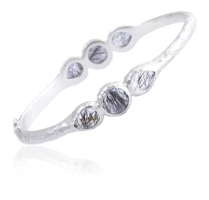 Nina Nguyen Jewelry - Lotus Silver Bangle